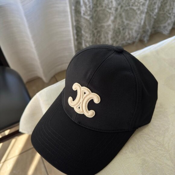 TRIOMPHE BASEBALL CAP IN COTTON ‘BLACK - Picture 2 of 8